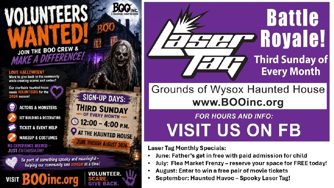 Wysox Haunted House is recruiting volunteers for 2026 events